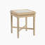 Table de chevet au fini bois de manguier et chêne blanc