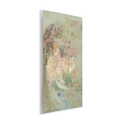 Art mural abstrait terreux avec détails pastel, design par Suzanne Nicoll