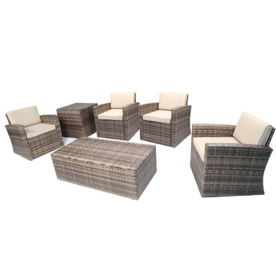 Jazai 4 - Person Patio Conversation Set