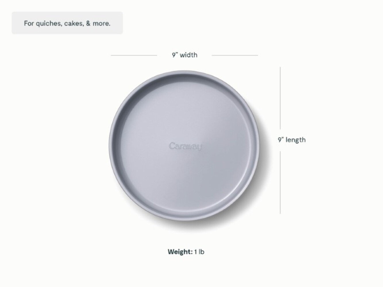 Caraway Nonstick Ceramic Cake Pan, Navy