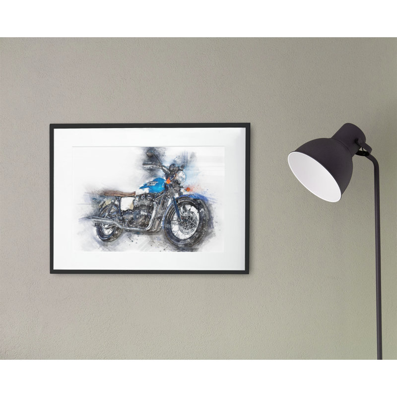 Classic Motorbike - Single Picture Frame Print