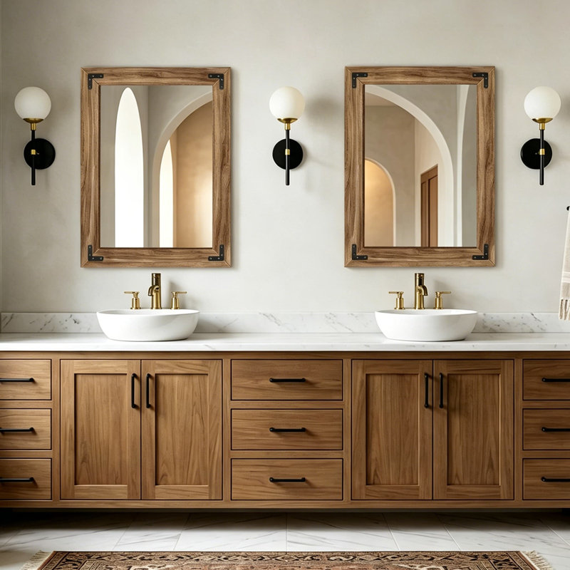Miroir de salle de bain Farmhouse