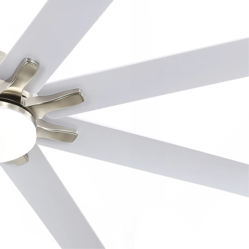 66 Inch Low Profile Ceiling Fan With Dimmable Lights And Smart Remote Control 6 Speed Reversible Noiseless DC Motor For Indoor