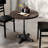 Round Solid Wood Commercial Tabletop with 22.75" x 22.75" Bistro Table Base-1314093955