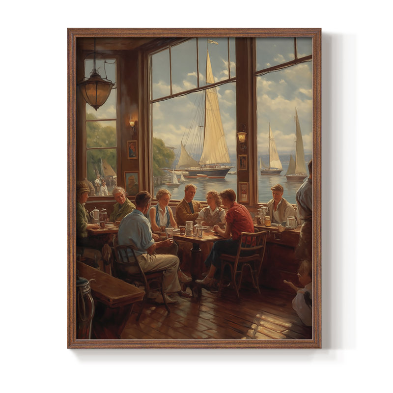 «NAUTICAL Series DCxxxi», Noyer, H 21 po x l 17 po