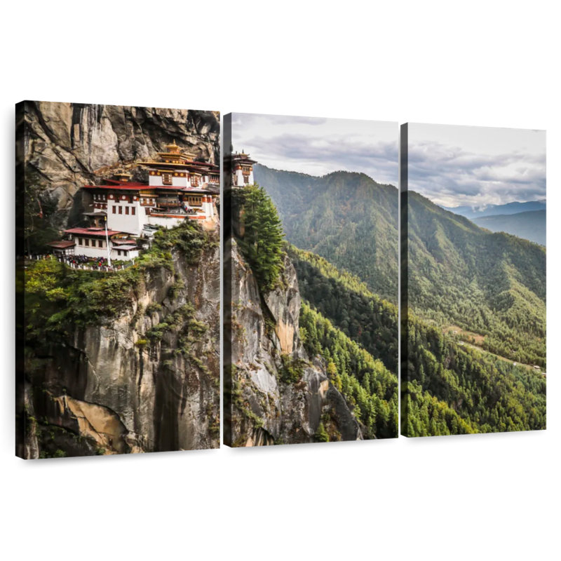 Adella Paro Taktsang Buddhist Temple, 32" H x 50" W