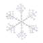Décoration de fenêtre en forme de flocon de neige blanc pur avec éclairage à DEL 1 080-122072110