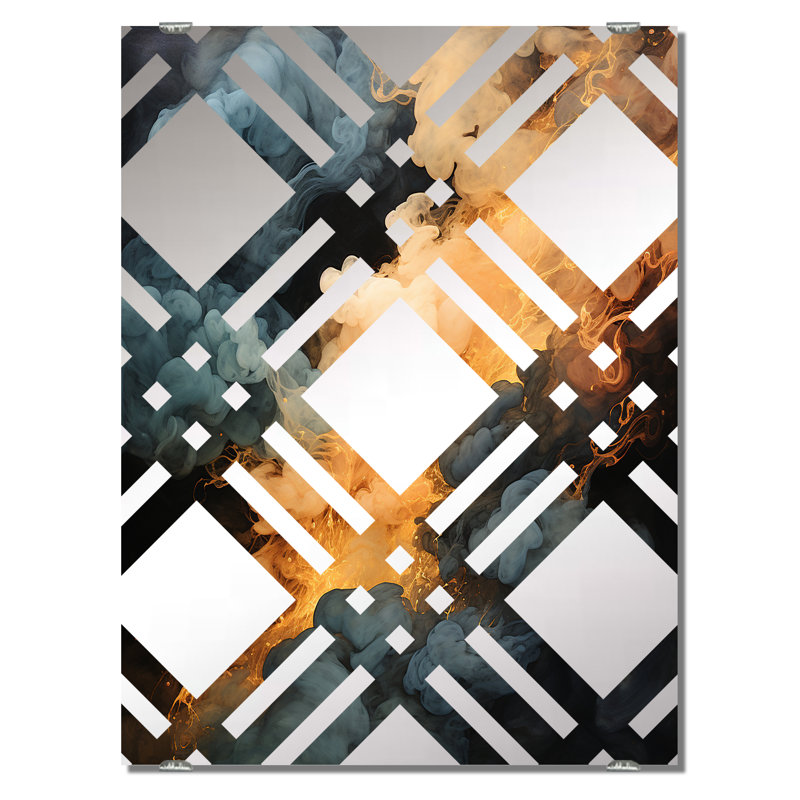 Rabago - Miroir abstrait, décoration murale MIR135508, 32 po x 24 po