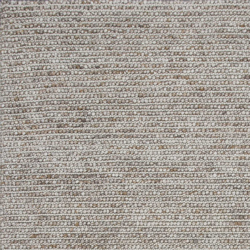 Mikaiyah Solid Color Machine Made Rectangle 5' x 7' Wool Area Rug in Natural Wool