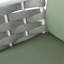 Causeuse et table en acier Mariano, blanc cassé et vert-411574053-411574051