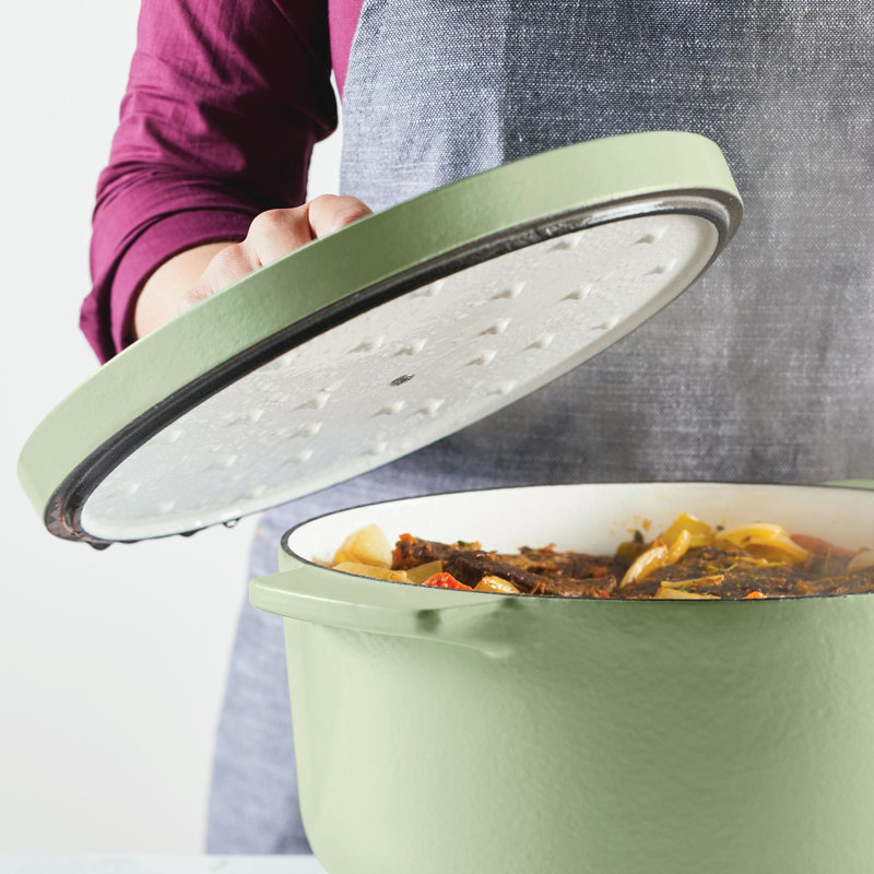 KitchenAid Enameled Cast Iron Dutch Oven, 6-Quart, Pistachio