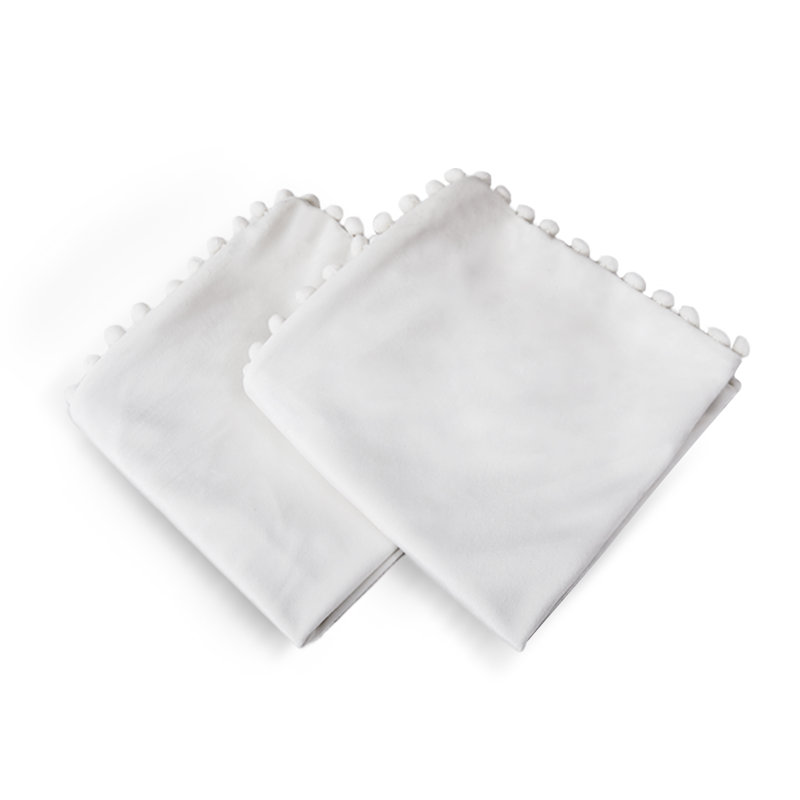 Knowles Square Cushion Cover, 46cm H x 46cm W x 1cm D, Pure White