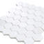 Nubes 12 x 12 Thassos Honed Marble Mosaic Hexagon Tile (4.83 Sq Ft/Case) - 5 Pack
