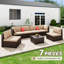 Ensemble de mobilier de patio 7 pièces-236281352-236281354
