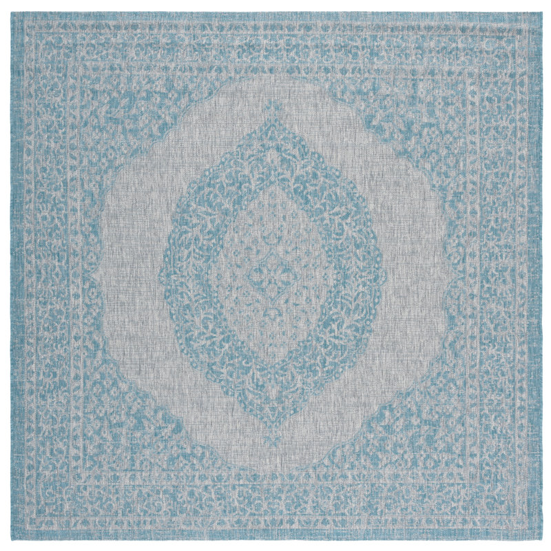 Tapis d'intérieur / extérieur performance Amedee, Carré 6 pi 7 po