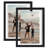 Rickesha Floating Aluminum & Plexiglass Picture Frame - Black-97777456