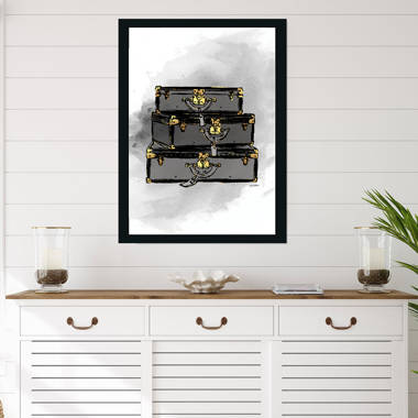 LV Car by Martina Pavlova - Wrapped Canvas Painting Print East Urban Home Size: 12 H x 8 W x 0.75 D