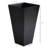 Of 3 28" Tall Flower Pots, Black Outdoor Planters With Drainage, For Porch Patio Deck, Indoor Plants, Build Pots 28", Drainage Hole, Deck Porch, Option, Weather And Stable Finish