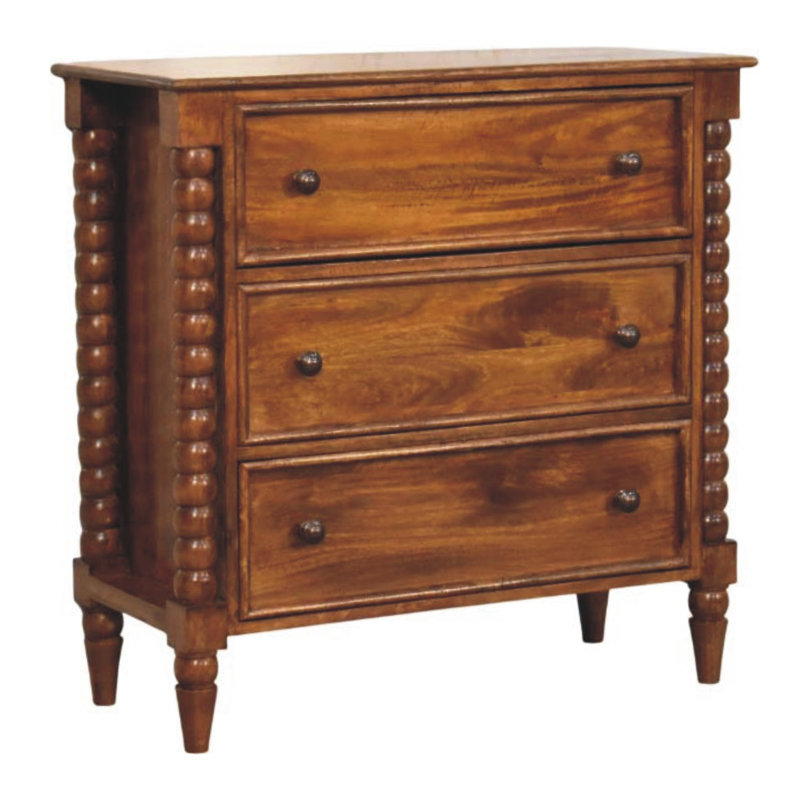 Commode à trois tiroirs Spindle