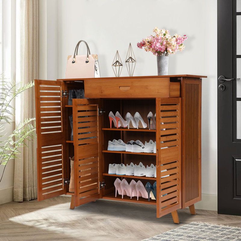 4 Tier Freestanding Shoe Storage Cabinet