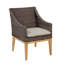 Frances Teak Patio Dining Chair with Cushion (Set of 2)-50123094-50123130