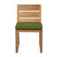 Venice Teak Patio Dining Side Chair with Cushion-162414682