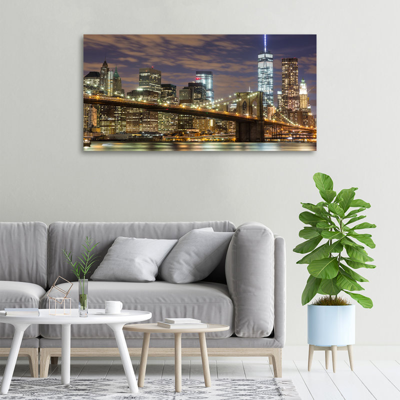 Brooklyn Bridge - No Frame Print on Canvas