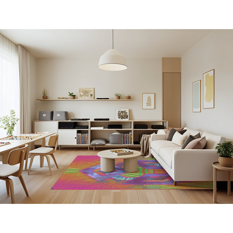 Tapis rose, Rectangle 7 pi x 9 pi