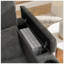 Canapé inclinable simple avec dossier réglable, charge USB, support pour téléphone, rangement pour accoudoirs et repose-pieds assorti-130790678
