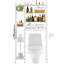 Rangement autoportant au-dessus de la toilette avec 8 tablettes Lowis-1594875893