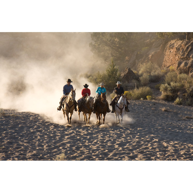 Horse Conversations by Lynettesmithphotography - Wrapped Canvas Print, 30cm H x 46cm W