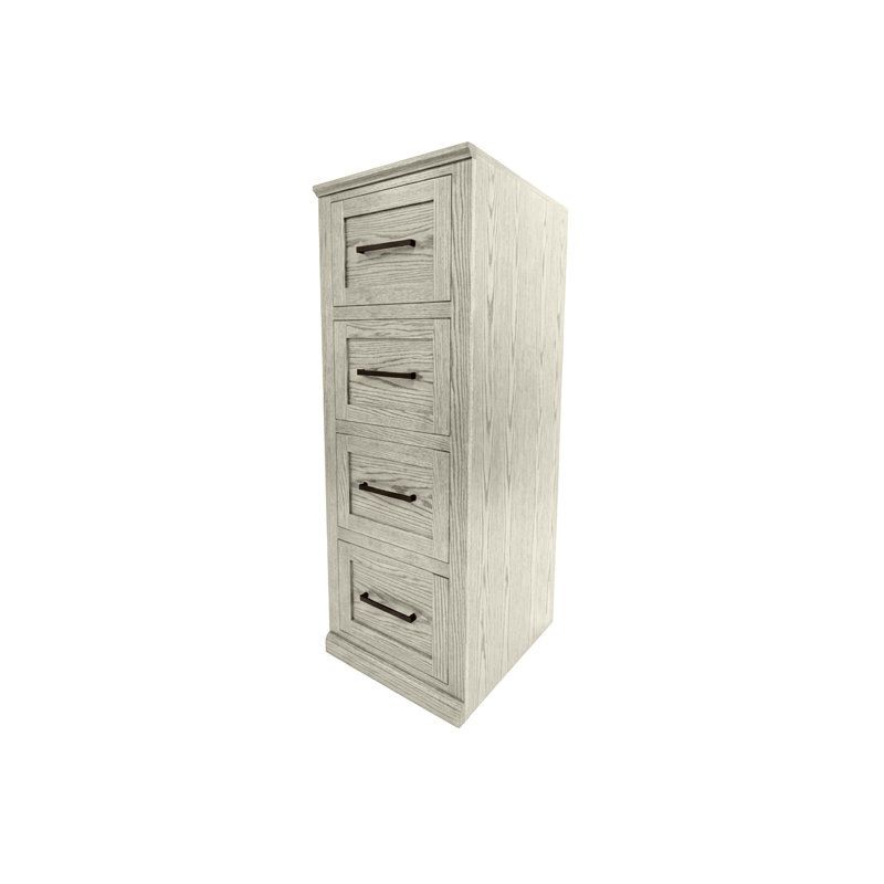 Classeur à 4 tiroirs Tradtional Shaker, Blanc doux
