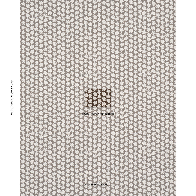 Schumacher X Rita Konig Olive Fabric, Brown