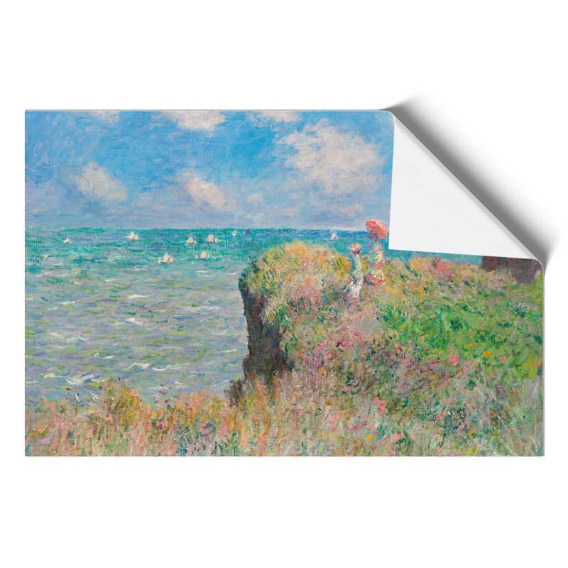 Cliff Walk at Pourville by Claude Monet - Frameless Print, 21cm H x 30cm W x 0.1cm D