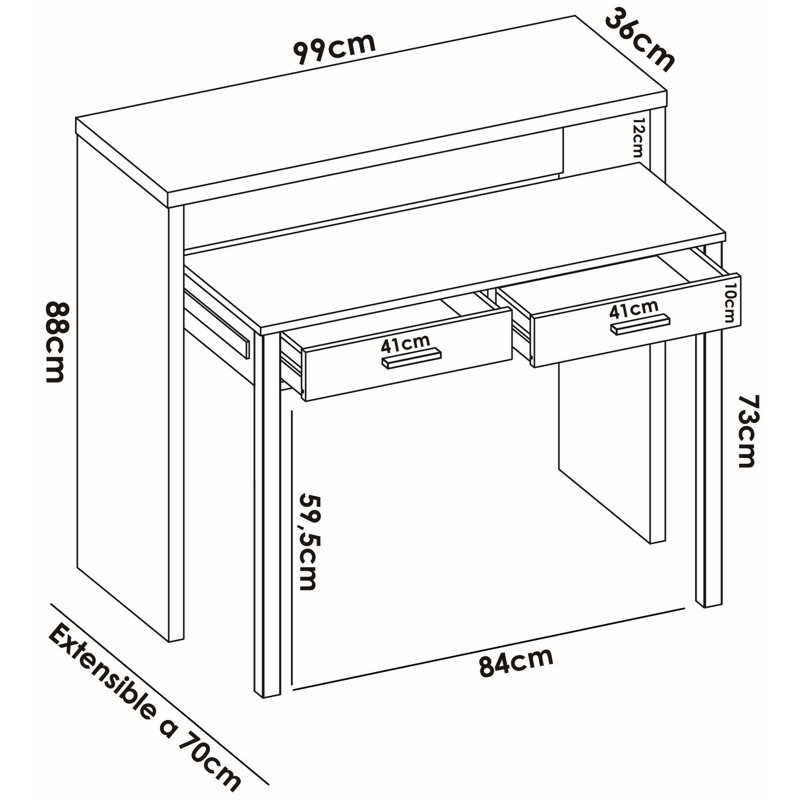 Faughil Writing Desk