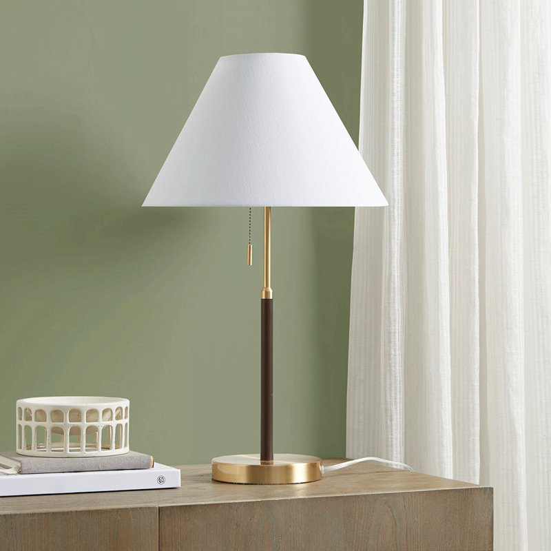 Two Tone Pull-Chain Table Lamp