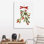 «Mistletoe Bow I» par Emma Caroline - reproduction d'art sur toile