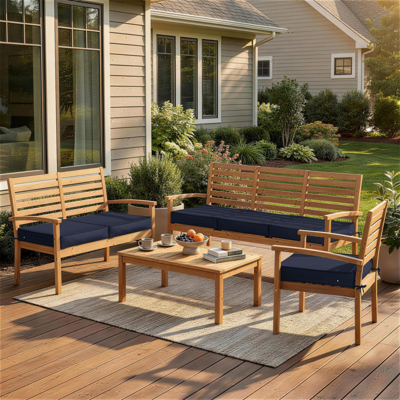 Outdoor  3'' Non-Slip Cushion Cover Water-Repellent Seat Cushion Slipcover With Portable Carry Handle., 3", 17" W x 16" D