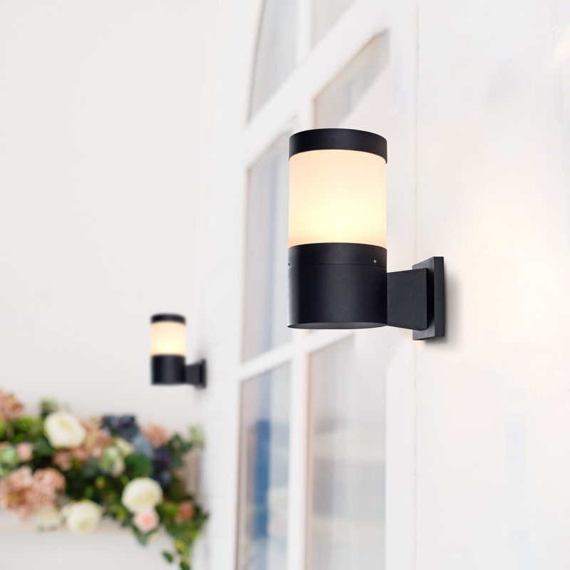 11-in Modern 5-Watt ETL Certified Integrated LED Outdoor Wall Sconce, 11"H x 5.5"W x 8.25"D