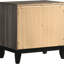 Table de chevet 2 tiroirs Grey Oak