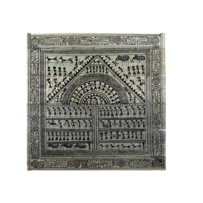 Famille de tribus | Figurines Warli | Paata, peinture de l'Orissa