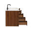 Bexley 48" Wall-Mounted Single Bathroom Vanity with Quartz Top