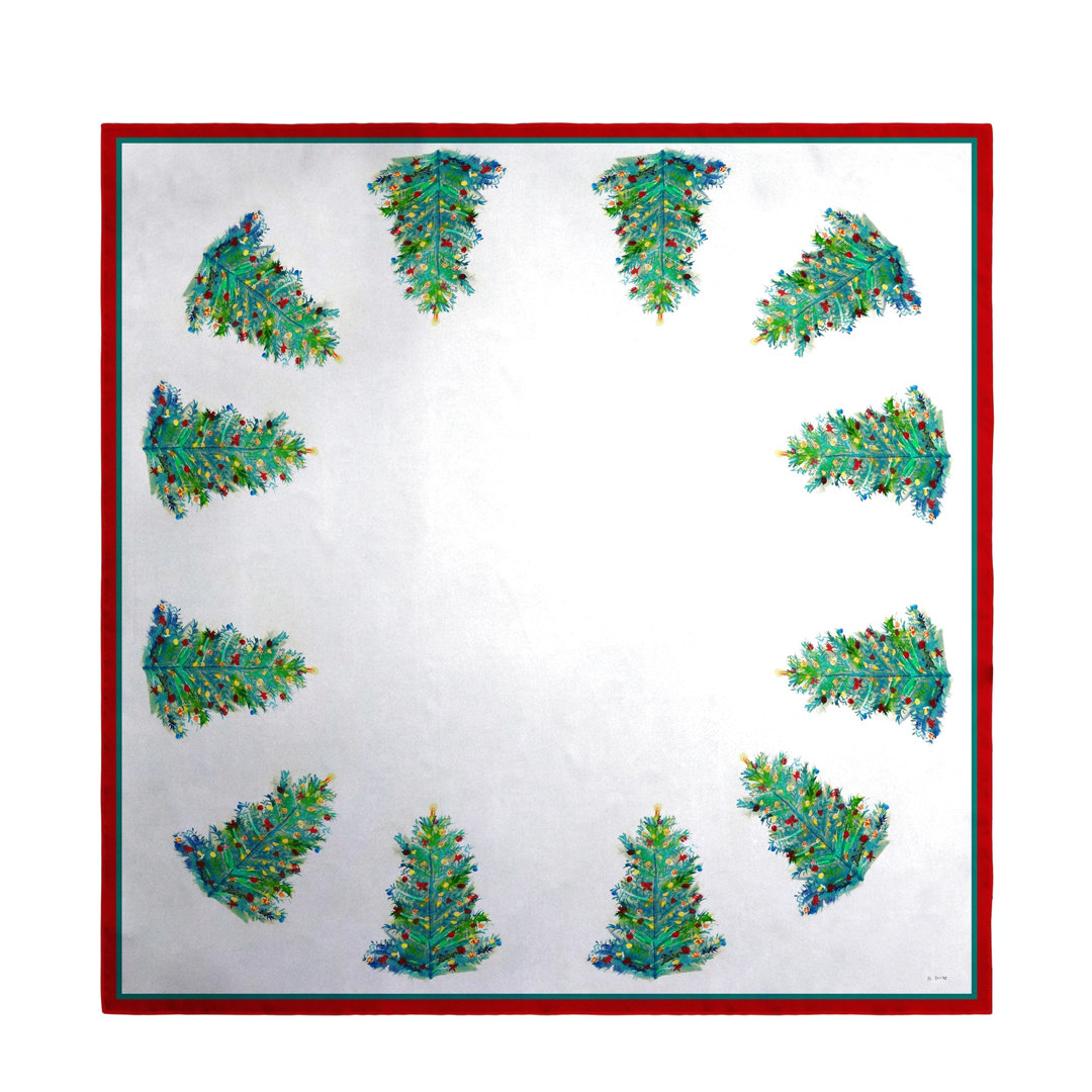 Ridgley Christmas Tree Tablecloth Highland Dunes