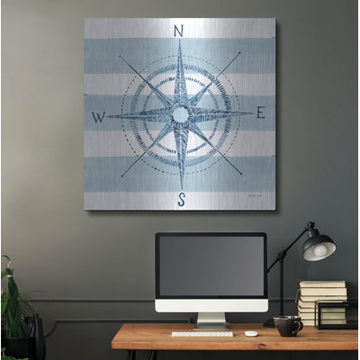 «Nautical Compass» par Yvette St. Amant, art mural en métal