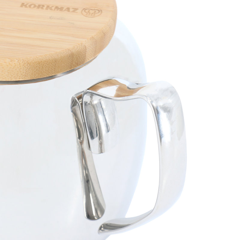 Korkmaz 37oz. Stainless Steel Teapot
