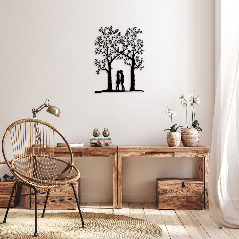 Stylish Decorative Metal Wall Accessory, Black, 18.1 x 24.8 inches | 100% Metal Construction, Thickness: 0.06 inches | Perfect for Home Decor, Easy Wall Hanging for a Modern Touch in Any Room