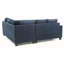 Canapé modulaire Sandridge, bleu marine