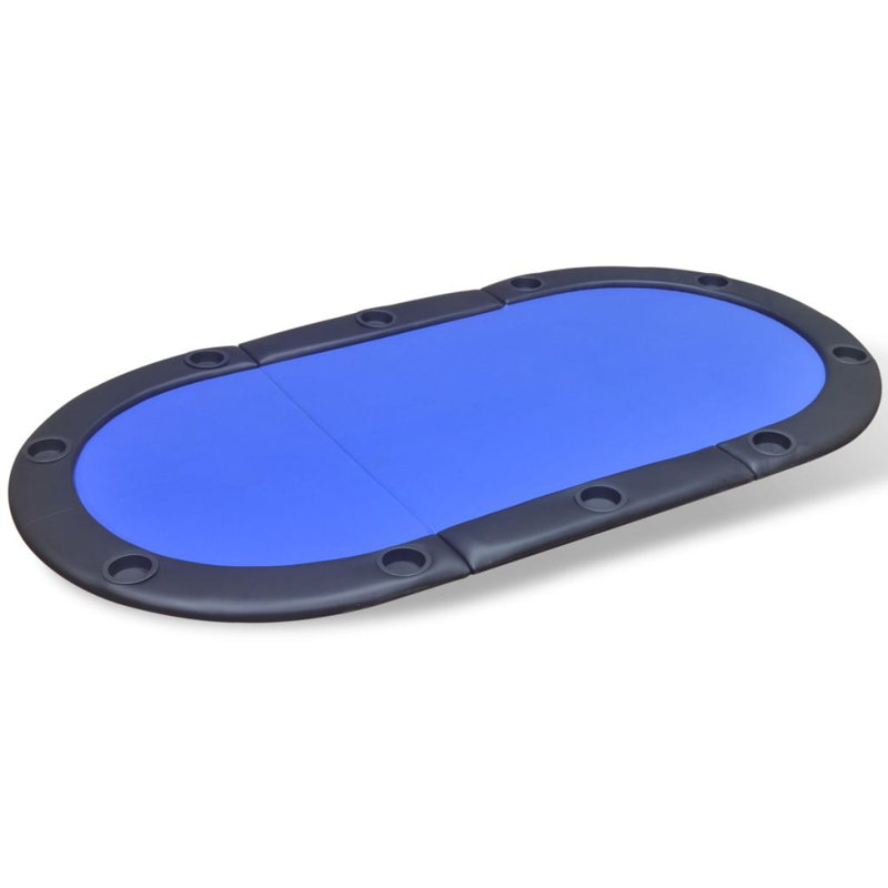 Table de poker pliable Eileen, Bleu