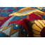 Tapis décoratif en laine de conception unique noué à la main New Age Peshawar rouge/rouge 9 pi x 12 pi 2 po Bryndon
