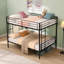 Lit superposé double au dessus d'un lit double, aucun sommier nécessaire, assemblage facile, lit